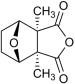 Structure chimique de la cantharidine