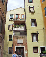    Maison de Giovanni Antonio Canal il Canaletto - Castello - Venise