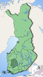 Localisation du Pirkanmaa