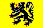 Le drapeau flamand est un lion noir sur fond jaune, griffes et langue rouges