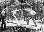 Duel au bois de Boulogne 1874