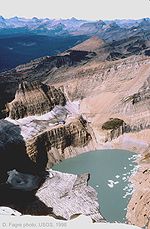 Glacier de Grinnell en 1998.