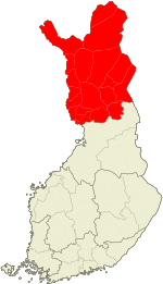 Localisation de la Laponie