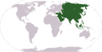 Localisation de l’Asie sur Terre.