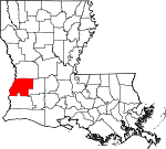 Situation de la paroisse de Beauregard en Louisiane