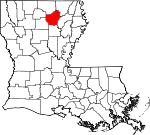 Situation de la paroisse d'Ouachita en Louisiane