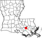 Situation de la paroisse de Saint-Jacques en Louisiane