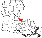 Situation de la paroisse de Feliciana Ouest en Louisiane