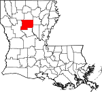 Situation de la paroisse de Winn en Louisiane