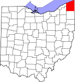 Le comté d’Ashtabula dans l’Ohio
