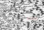 Marchastel sur carte de 1733