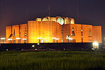National Parliament of Bangladesh at night.jpg