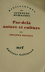 Philippe Descola, Par dela nature et culture maitrier.jpg