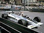 La BT49C pilotée par Nelson Piquet au Grand Prix de Monaco 1981.