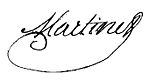 Signature de Martinet, collection privée