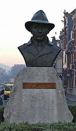 Statue de Simenon à Liège