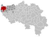 Situation de la ville au sein de l'arrondissement de Waremme et de la province de Liège
