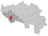 Situation de la commune dans l'arrondissement de Huy et la province de Liège