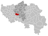 Situation de la commune dans les arrondissement et province de Liège