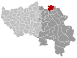 Situation de la commune dans la province de Liège