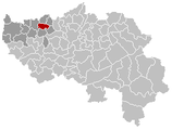 Situation de la commune dans l’arrondissement de Waremme et la province de Liège