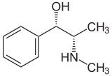 Structure de la pseudoéphédrine (S,S)