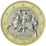Pièce de 1 euro de la Lituanie