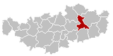 Localisation au seins de la province du Brabant wallon