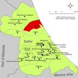 Localització de Xeraco respecte de la Safor.png