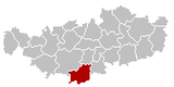 Situation de la commune au sein de la province du Brabant wallon