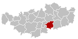 Situation de la commune au sein dela province du Brabant wallon