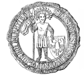 Mieszko I Cieszyński seal 1288.PNG