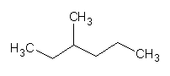 Représentations du 3-méthylhexane