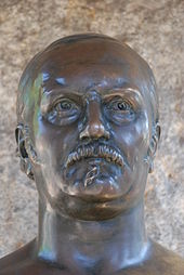 Buste en bronze d'Allan Kardec vue de face