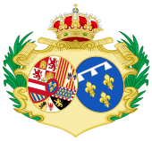 Coat of Arms of Louise Élisabeth of Orléans, Queen Consort of Spain.svg
