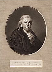 gravure représentant Cornelis Willem de Rhoer