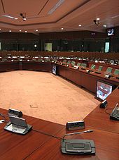 Salle du Conseil de l'Union européenne