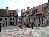 Intérieur restauré de Fort Ticonderoga