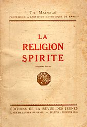 Couverture de l'ouvrage catholique officiel d'opposition au spiritisme de 1921.