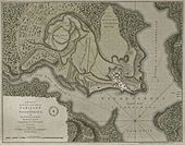 Carte de la bataille de Fort Carillon, 1758