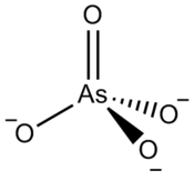 Structure de l'ion arséniate.