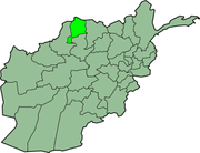 Carte de l'Afghanistan mettant en évidence Djôzdjân.