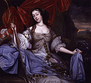Duchess of Cleveland de Wright en 1670, en bergère NPG.