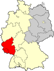 Territoire de l'Oberliga Südwest de 1950 à 1963