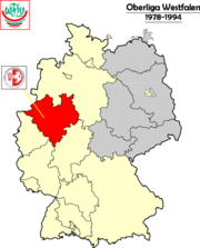 Localisation de l’Oberliga Westfalen 78-94