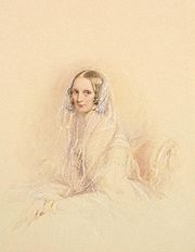  Portrait de l'impératrice Alexandra Fedorovna, par Christina Robertson.1840-41.