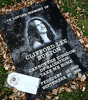 Clifford Burton Memorial Stone At Crash Site.jpg