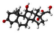 Représentation moléculaire du Cortisol