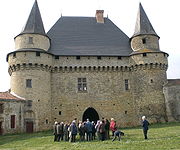 Photographie de la cour intérieure du château