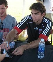 Dejan Jakovic signing autographs at the Maryland Soccerplex.jpg